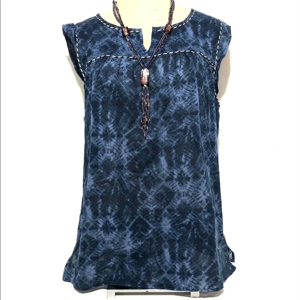 Eddie Bauer Boho Batik Print Top
